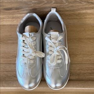 Silver Athletic Shoes for Women
